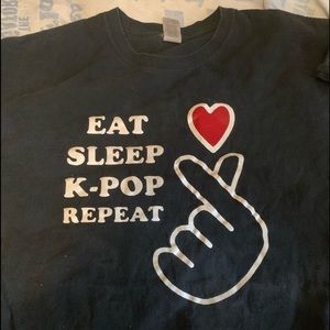 Eat, sleep, k-pop repeat, size XL